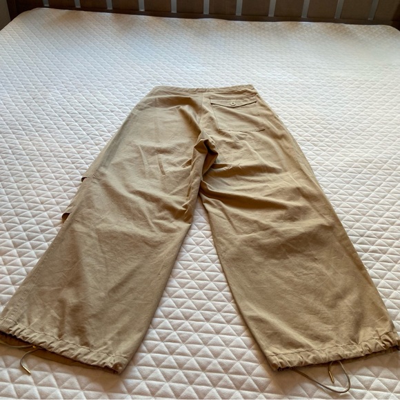 Dion Lee Sunfade Parachute Pants Women’s Baggy Medium US 6 Tan Drop Crotch Jeans - Picture 12 of 16